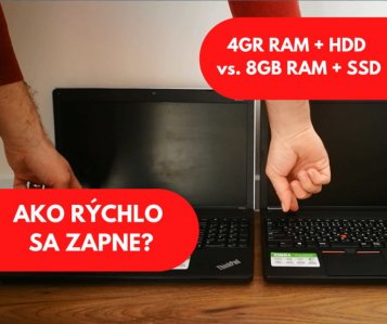 TEST: Štart notebooku s HDD vs. SSD a rozdielnou RAM
